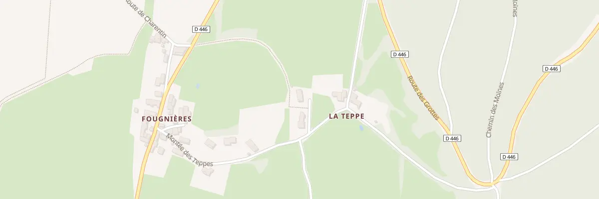 Plan du 5556 La Teppe à Blanot