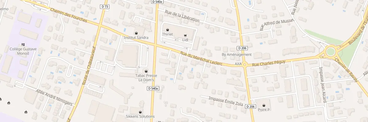 Plan du 10 Rue Marechal Leclerc à Montélimar