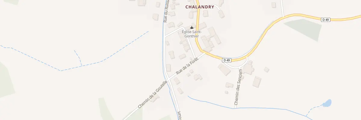 Plan du 2 Rue de la Forêt à Chalandry-Elaire