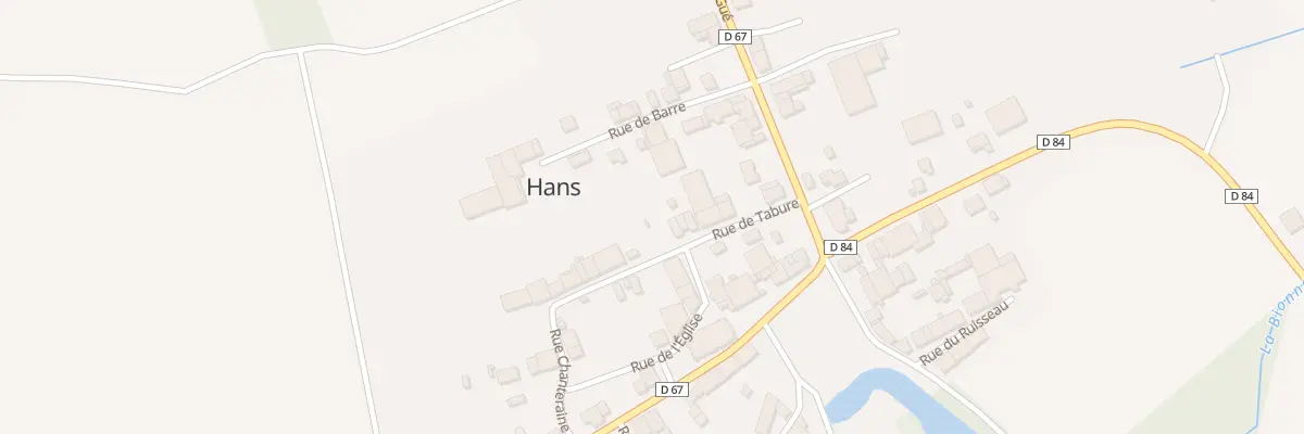 Plan du 10 Rue de Tabure à Hans