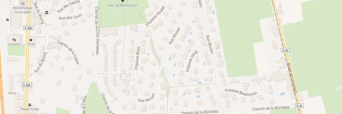 Plan du 36 Rue Mozart à Lissieu