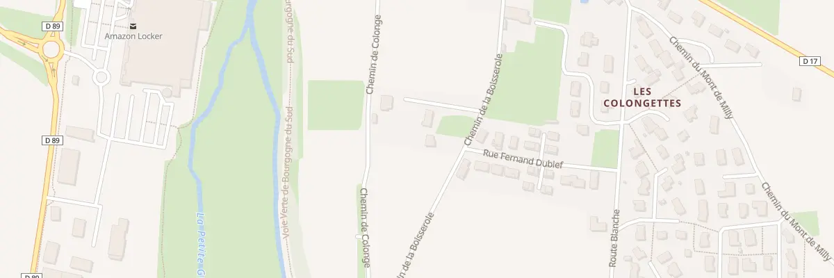 Plan du 292 Che de la Boisserole à Prissé