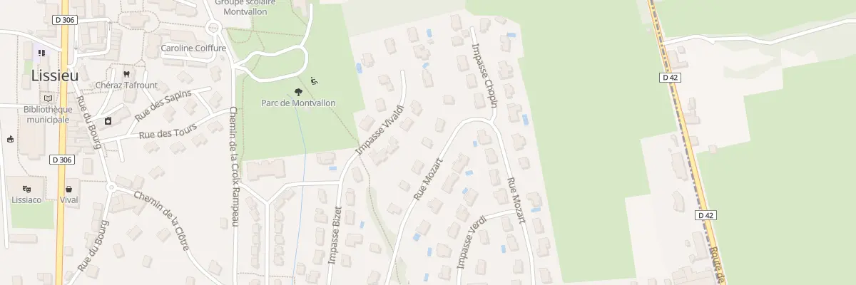 Plan du 39 Rue Mozart à Lissieu