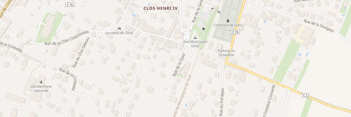 Plan du 34 Rue de Simple Cour à Givry