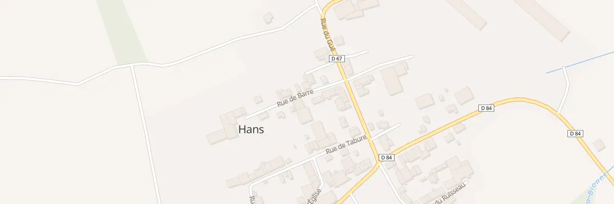 Plan du 3 Rue de la Barre à Hans