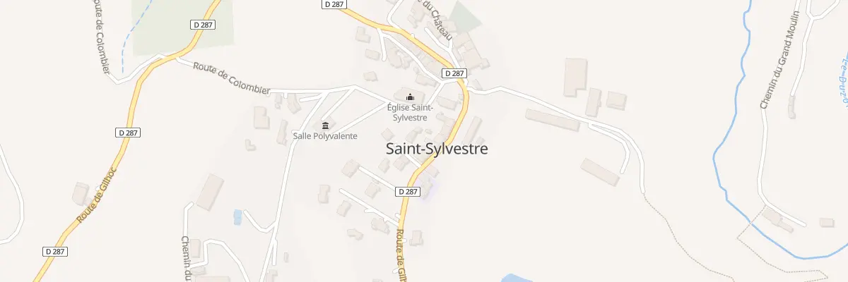 Plan du 595 Rte de Gilhoc à Saint-Sylvestre