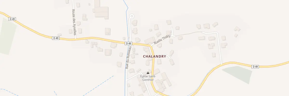 Plan du 13 Rue de St Gonthier à Chalandry-Elaire