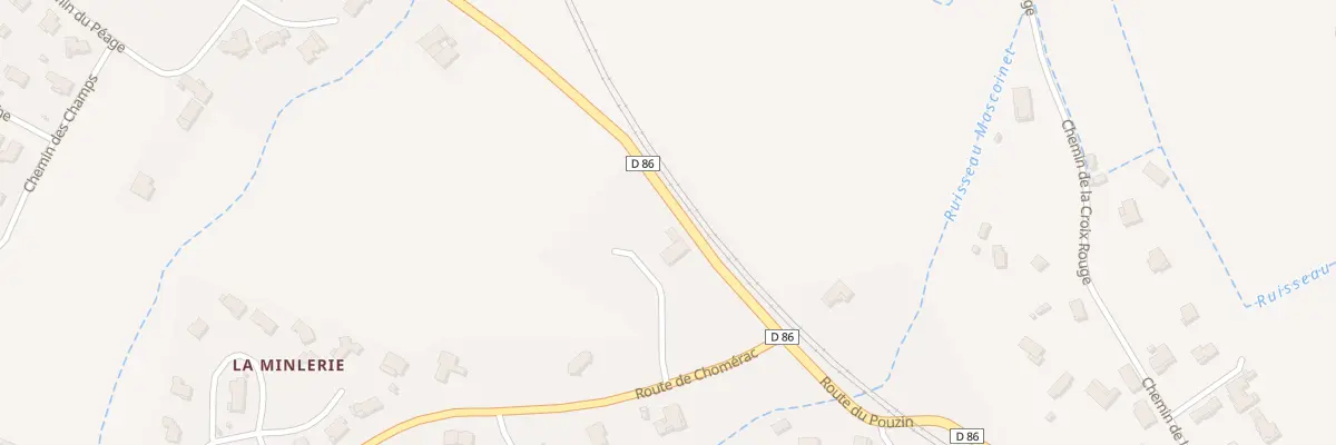 Plan du 80I Rte de Chomérac à Baix