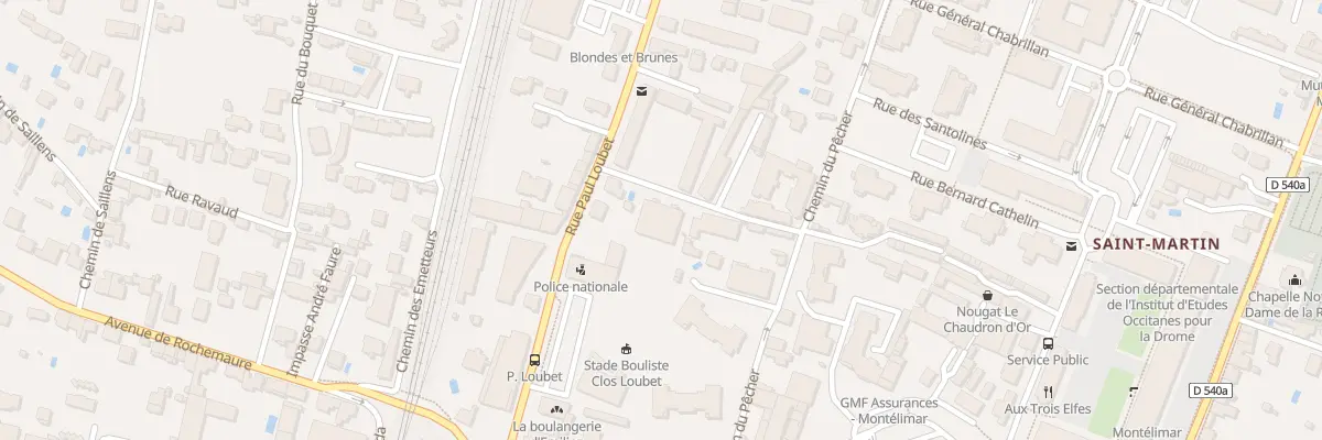 Plan du 6 Rue Marius Milou à Montélimar