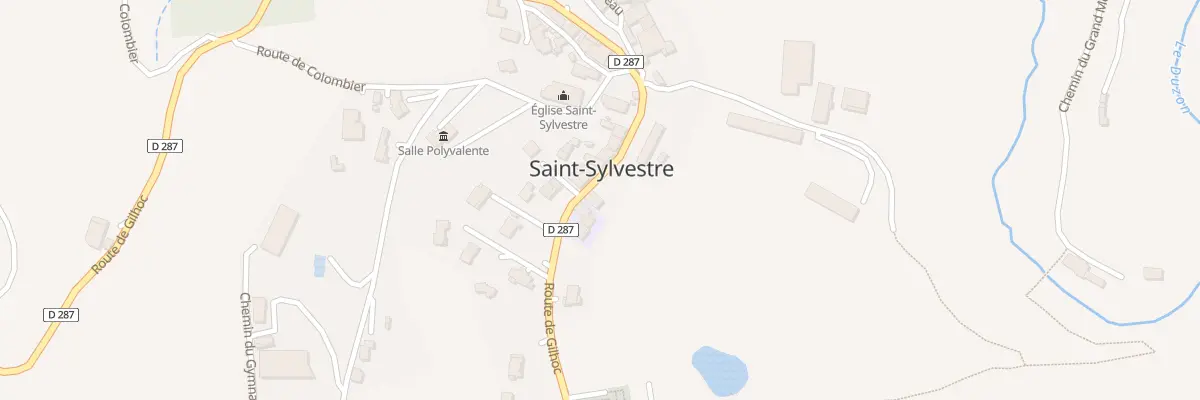 Plan du 580 Rte de Gilhoc à Saint-Sylvestre