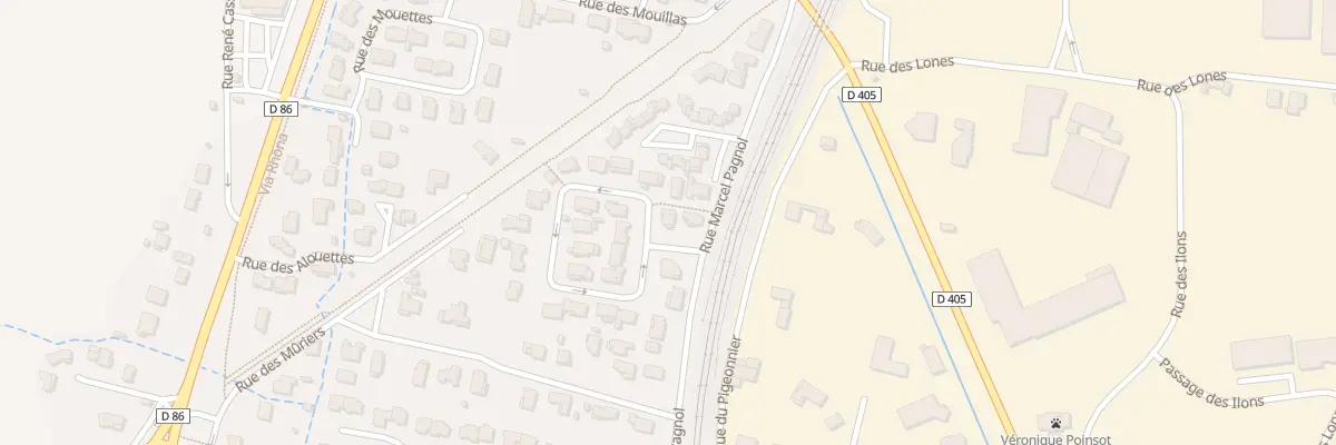Plan du 4 Rue des Grives au Pouzin