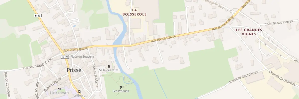 Plan du 276 Rue Pierre Balvay à Prissé