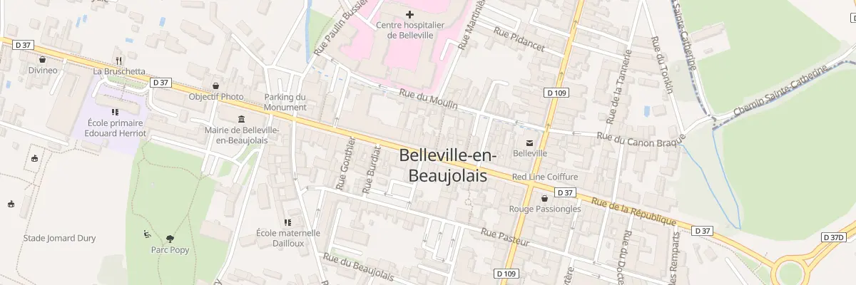 Plan du 60 Rue de la République à Belleville-en-Beaujolais