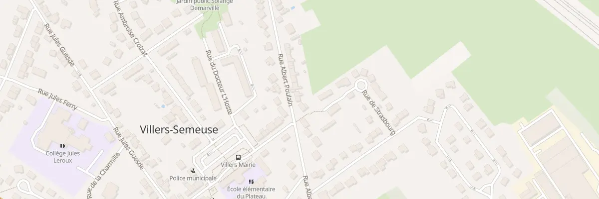 Plan du 10 Rue Albert Poulain à Villers-Semeuse