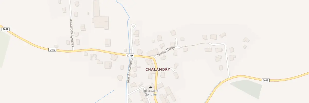 Plan du 8 Rue de St Gonthier à Chalandry-Elaire