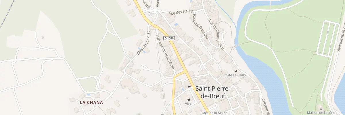 Plan du 38 Grande Rue à Saint-Pierre-de-Bœuf