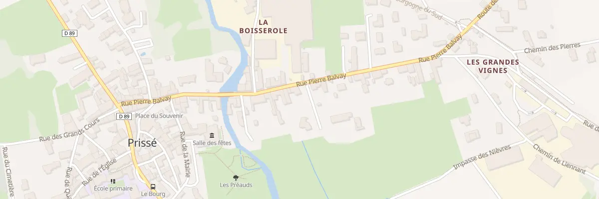 Plan du 280 Rue Pierre Balvay à Prissé