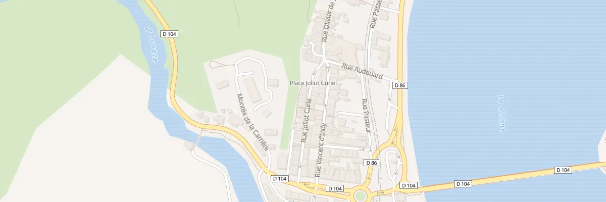 Plan du 13 Rue Joliot Curie au Pouzin