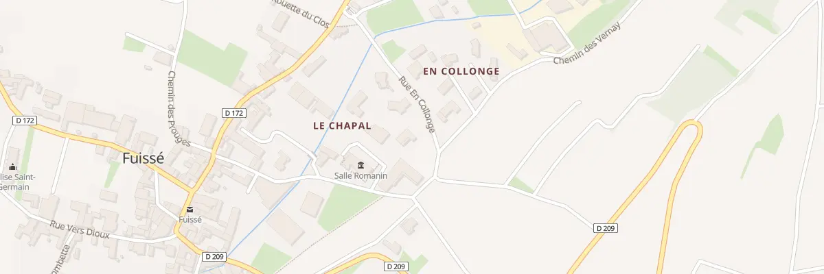 Plan du 166 Rue En Collonge à Fuissé
