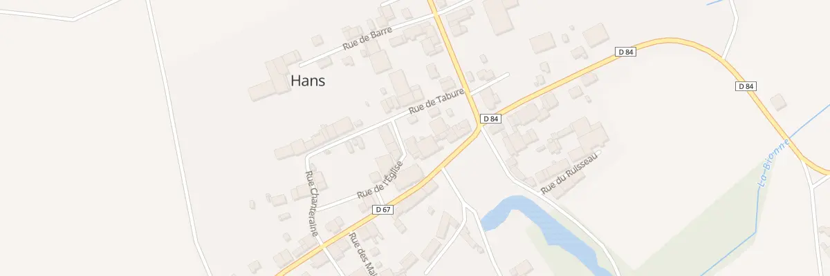 Plan du 1 Rue de l’Eglise à Hans