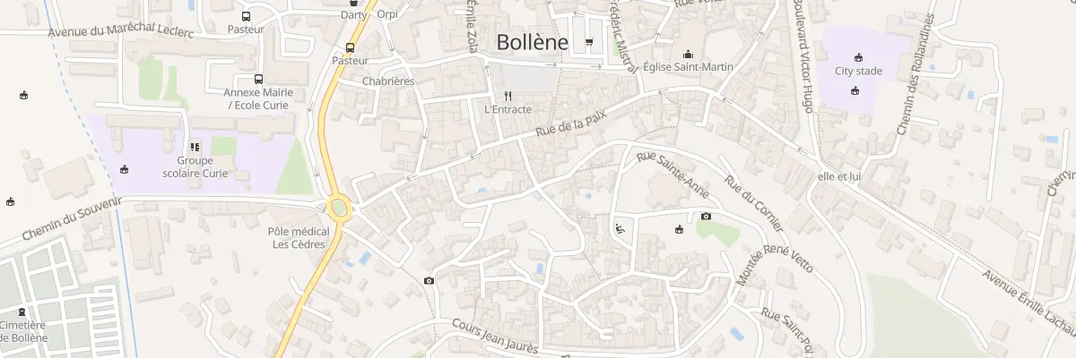 Plan du 2 Rue Sainte Anne à Bollène