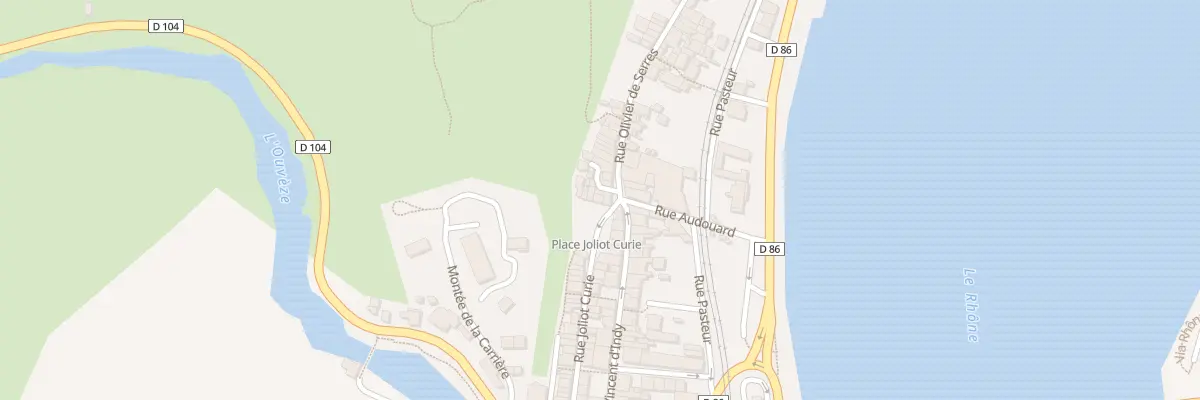 Plan du 3 Rue Joliot Curie au Pouzin