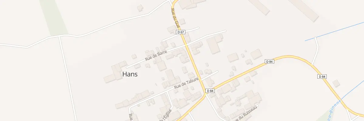 Plan du 7 Rue du Gue à Hans