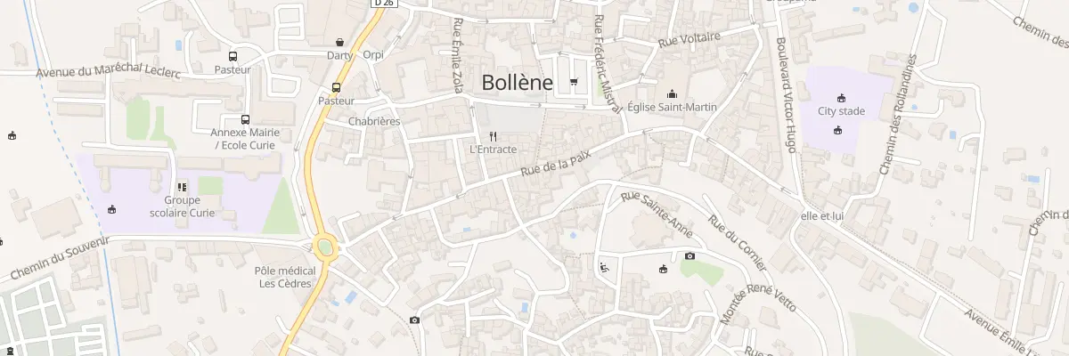 Plan du 68 Rue-de-la-Paix à Bollène