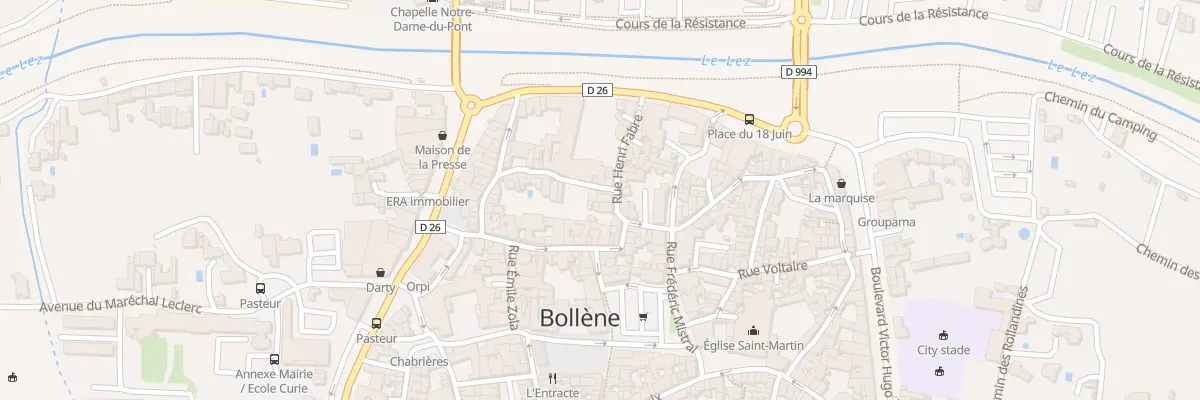 Plan du 2 Rue du Saint Sacrement à Bollène