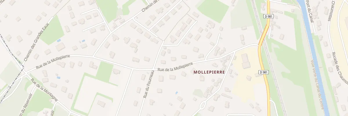 Plan du 28 Rue de la Mollepierre à Chagny