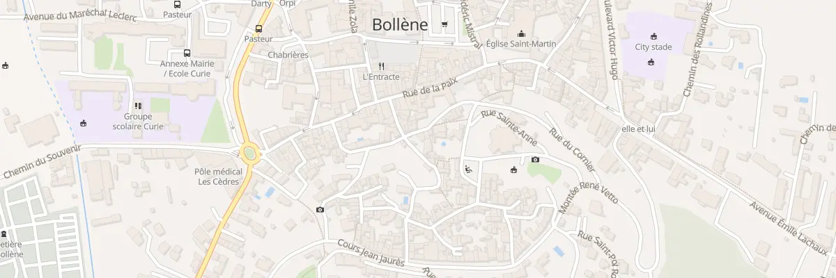 Plan du 1 Rue Sainte Anne à Bollène