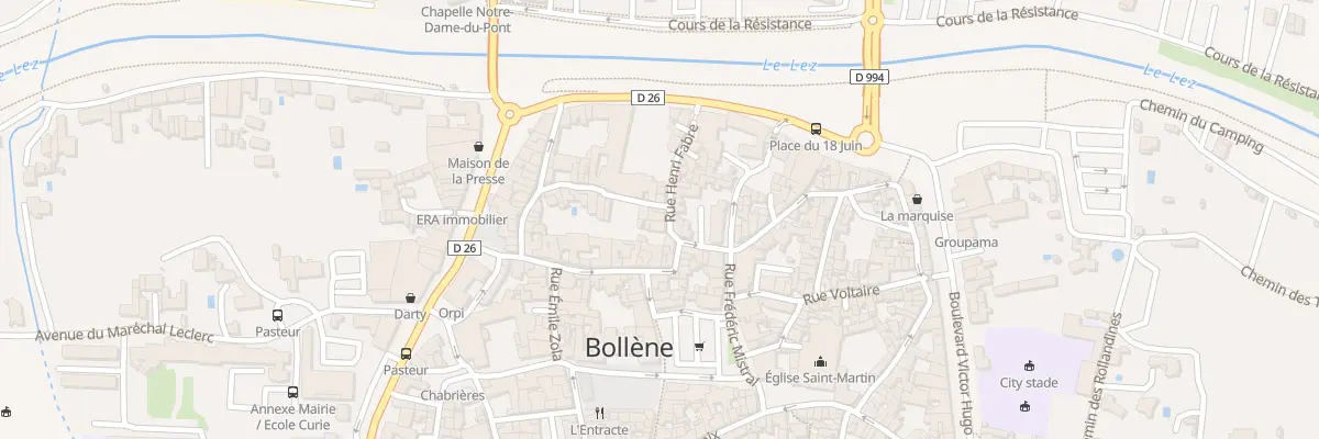 Plan du 6 Rue Henri Fabre à Bollène