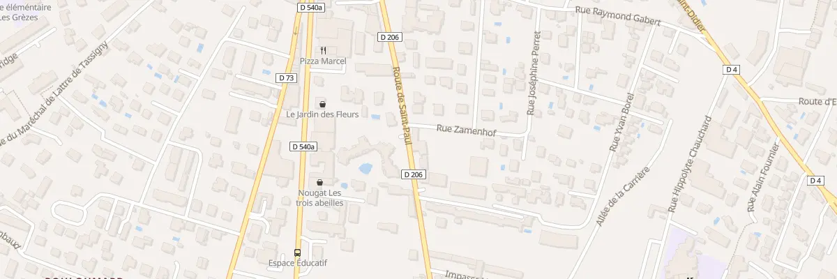 Plan du 2 Rue Zamenhof à Montélimar