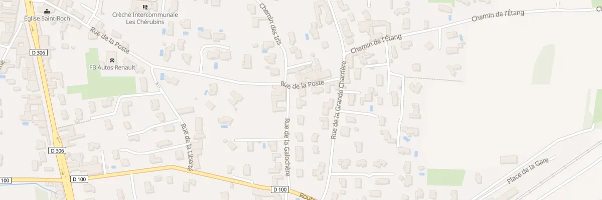 Plan du 1 Rue de la Galochere aux Chères