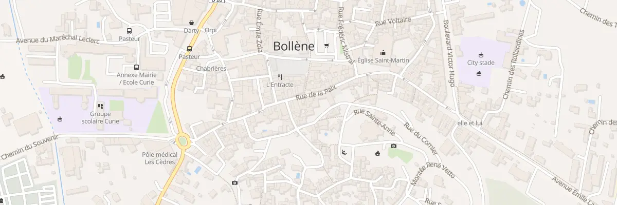 Plan du 64 Rue-de-la-Paix à Bollène