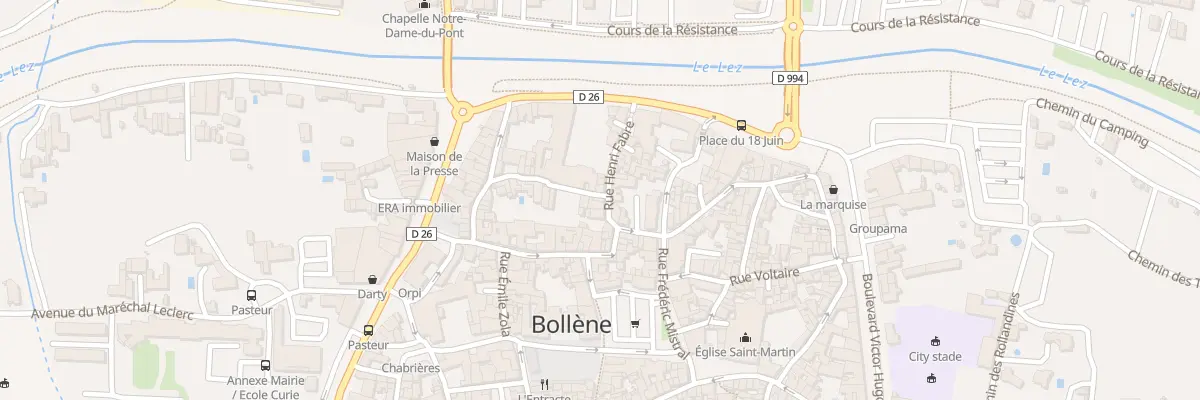 Plan du 8 Rue Henri Fabre à Bollène
