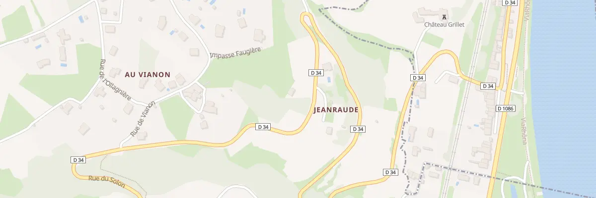 Plan du 1070 Rte de Jeanraude à Saint-Michel-sur-Rhône