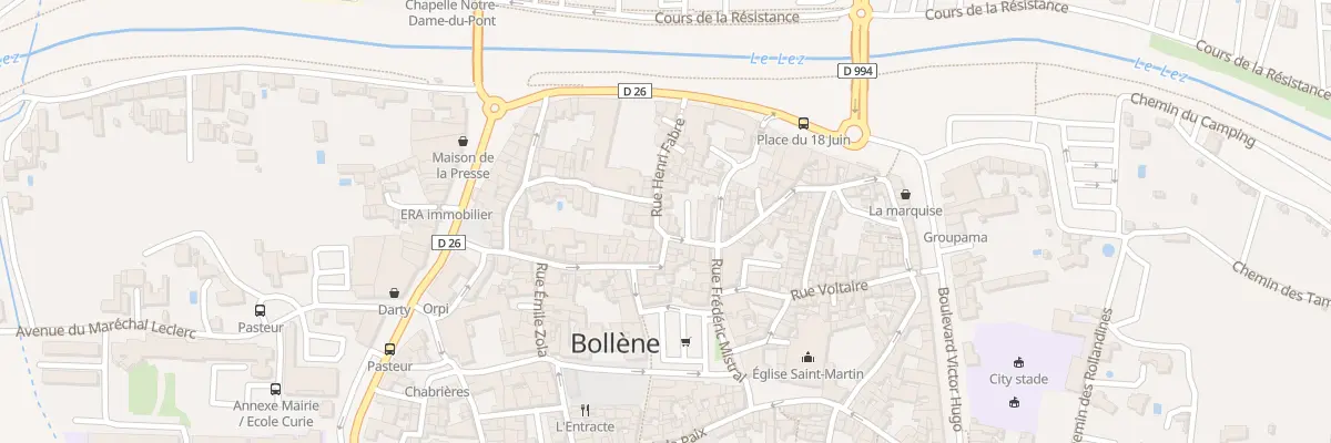 Plan du 1 Rue Henri Fabre à Bollène