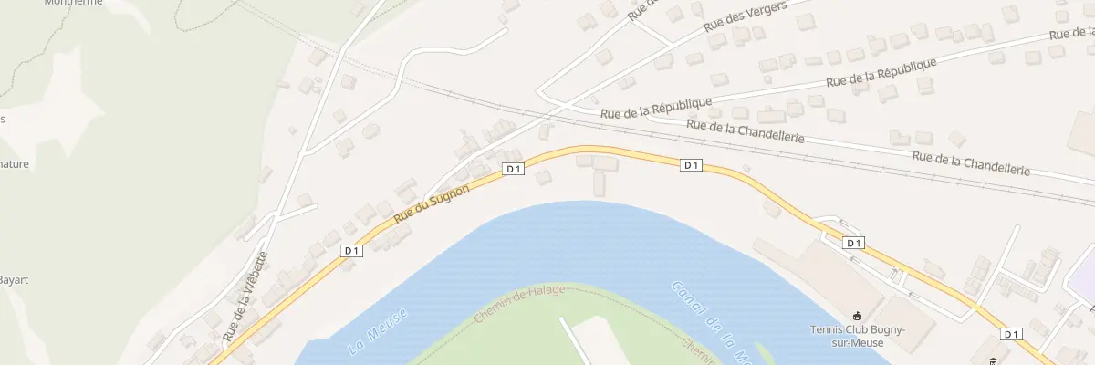 Plan du 42 Rue du Sugnon à Bogny-sur-Meuse