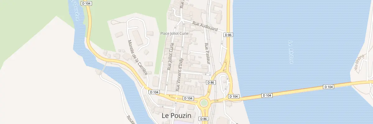 Plan du 20 Rue Vincent d’Indy au Pouzin