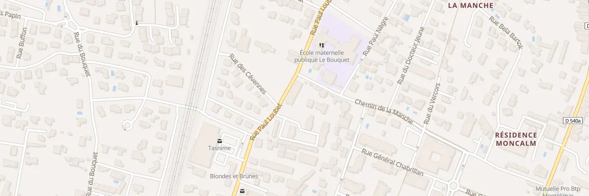 Plan du 24A Rue Paul Loubet à Montélimar