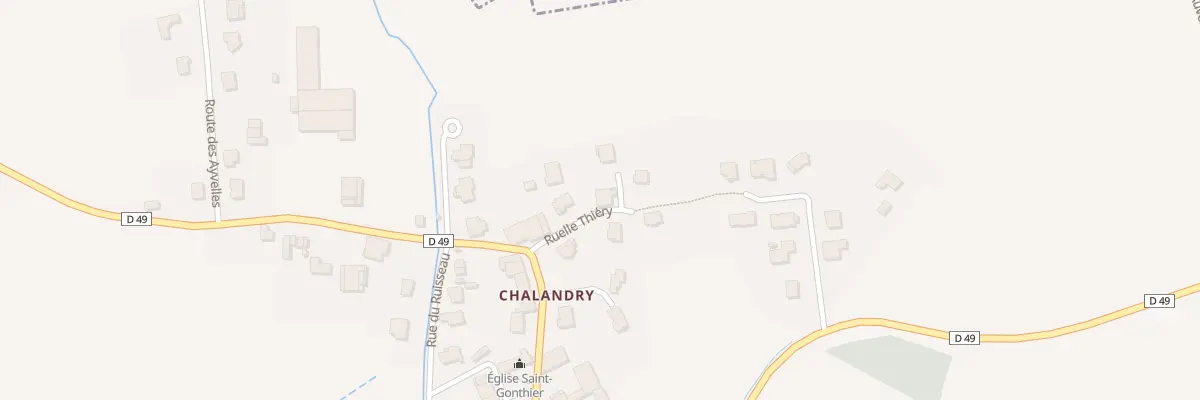 Plan du 1 Rle Thiéry à Chalandry-Elaire