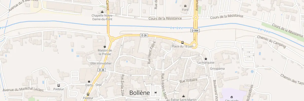 Plan du 23 Rue Henri Fabre à Bollène
