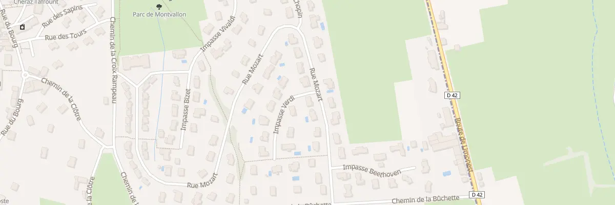 Plan du 52 Rue Mozart à Lissieu