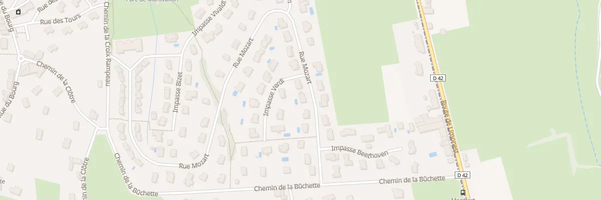 Plan du 54 Rue Mozart à Lissieu