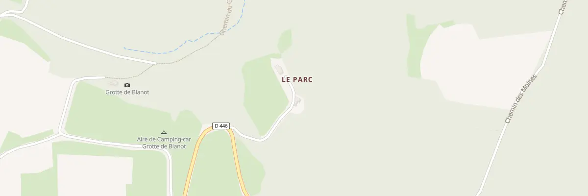 Plan du 1565 Rte des Grottes à Blanot