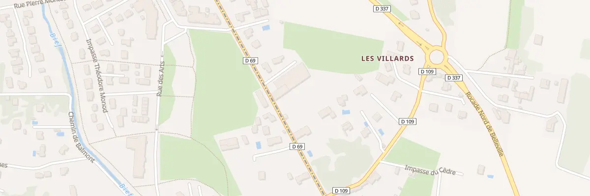 Plan du 200 Rue des Villards à Taponas