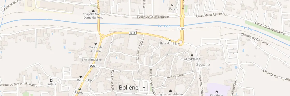 Plan du 27 Rue Henri Fabre à Bollène