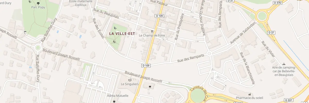 Plan du 35 Rue Victor Hugo à Belleville-en-Beaujolais
