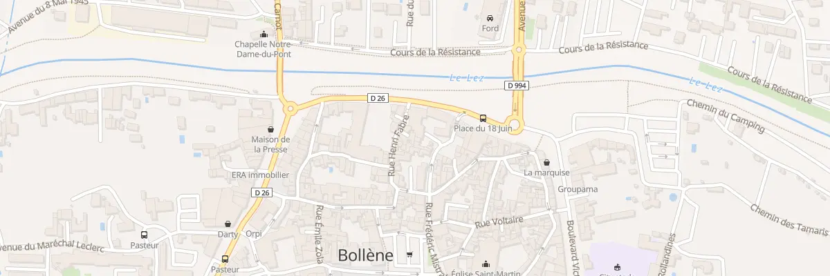Plan du 29 Rue Henri Fabre à Bollène